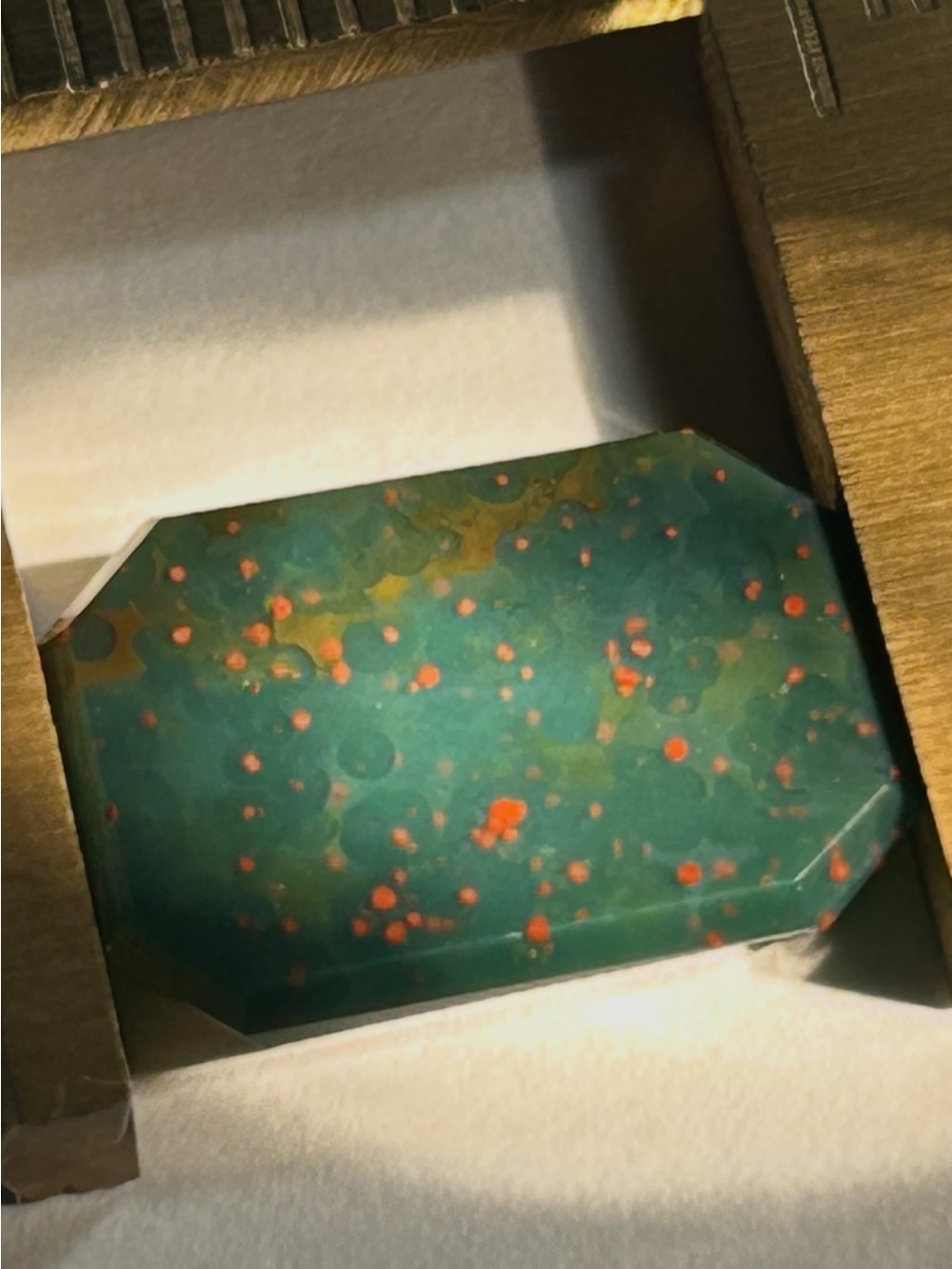 4.98 ct Antique Carved Natural Loose Bloodstone 14x10mm Gemstone